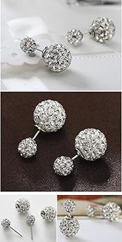 Amazon | ピアス ミラーボール シルバー925 プラチナ仕上げ